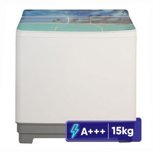 ماشین لباسشویی 15 کیلوگرم نیمه اتوماتیک ریتون مدل rwm 1603 tgs